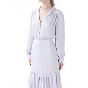 NEW ROSE VELVET rose blouse in light lilac